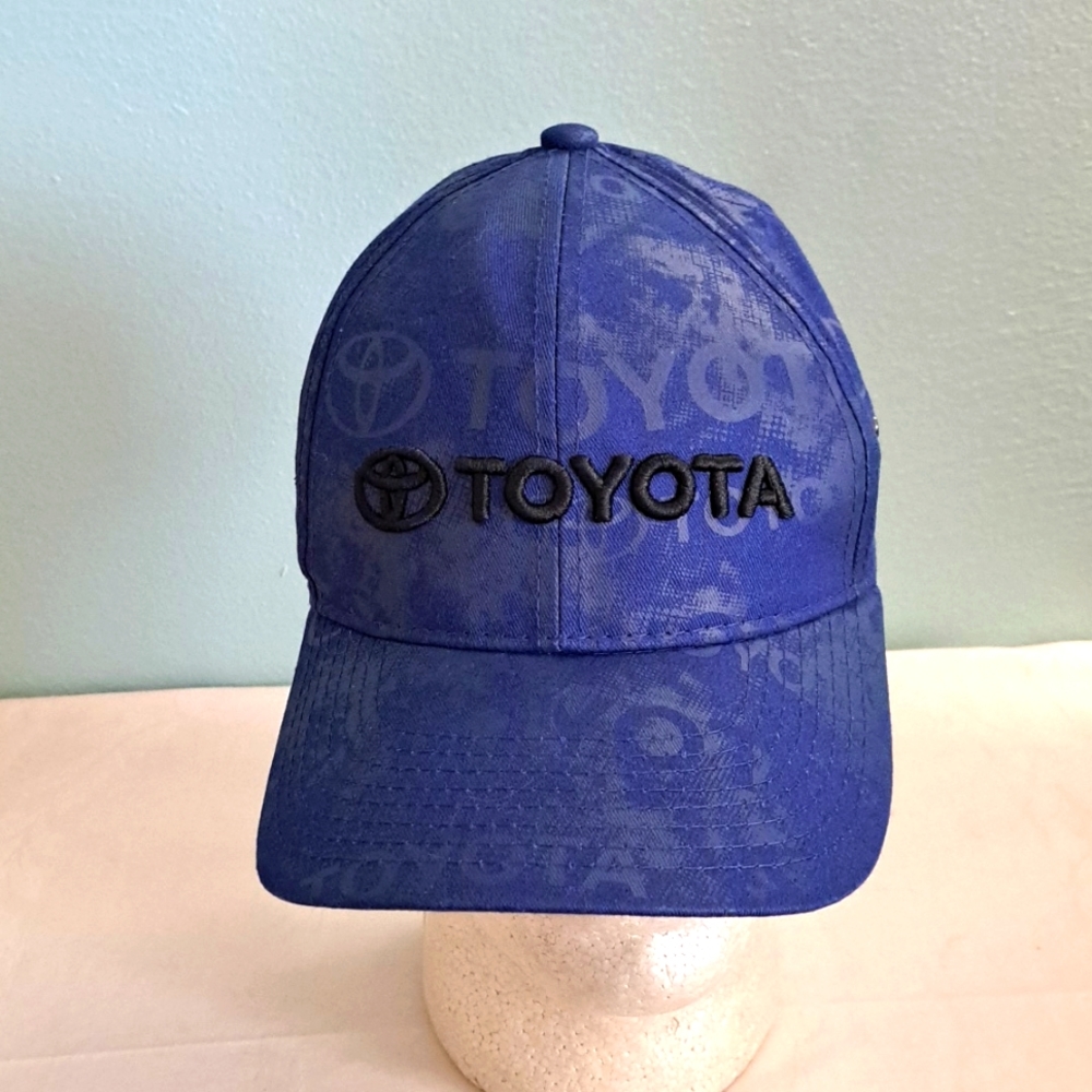 Embroidered Toyota adjustable cap blue